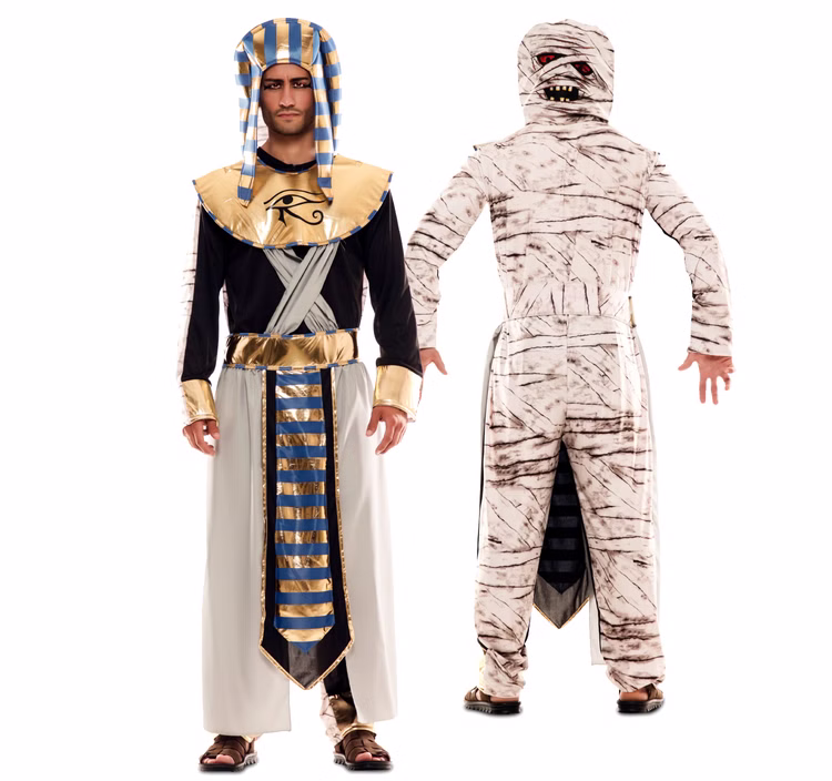 Herren Wendekostüm Pharao Mumie Antike Ägypter Tutanchamun Zwei in Eins Kostüm Spaßkostüm Fasching Karneval Mottoparty Herren Wendekostüm Pharao Mumie Antike Ägypter Tutanchamun Zwei in Eins Kostüm Spaßkostüm Fasching Karneval Mottoparty