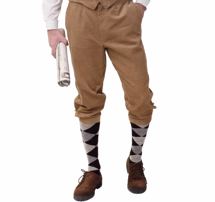 Knickerbocker Hose braun 40er Jahre für Herren Gr. 46-60 Kostüm-Zubehör Fasching Karneval Mottoparty Cordhose Knickerbocker Hose braun 40er Jahre für Herren Gr. 46-60 Kostüm-Zubehör Fasching Karneval Mottoparty Cordhose