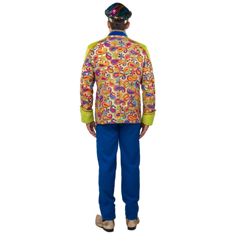Patchwork Kostüm Jacke deluxe Uniform bunt für Herren Patchwork Kostüm Jacke deluxe Uniform für Herren Gr. 48-58 bunt SALE Garde-Uniform Paarkostüm Gruppenkostüm Fasching Karneval Mottoparty