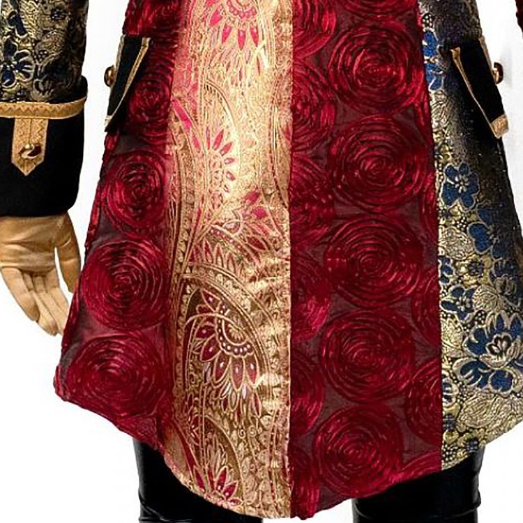 Patchwork Mantel Kostüm Brokat Adlige deluxe für Damen Patchwork Mantel Kostüm Brokat Adlige deluxe für Damen Gr. 36-46 Uniform Pirat Piratin Seeräuber Fasching Karneval Mottoparty