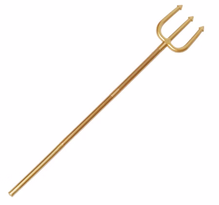 Dreizack Neptun 113 cm Teufel gold Kostüm-Zubehör Fasching Karneval Neptunfest Mottoparty Dreizack Neptun 113 cm Teufel gold Kostüm-Zubehör Fasching Karneval Neptunfest Mottoparty
