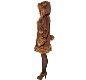 Bär Kostüm Braunbär Kleid für Damen Gr. 36-48 Tier Tierkostüm Waldtier braun Fasching Karneval Mottoparty