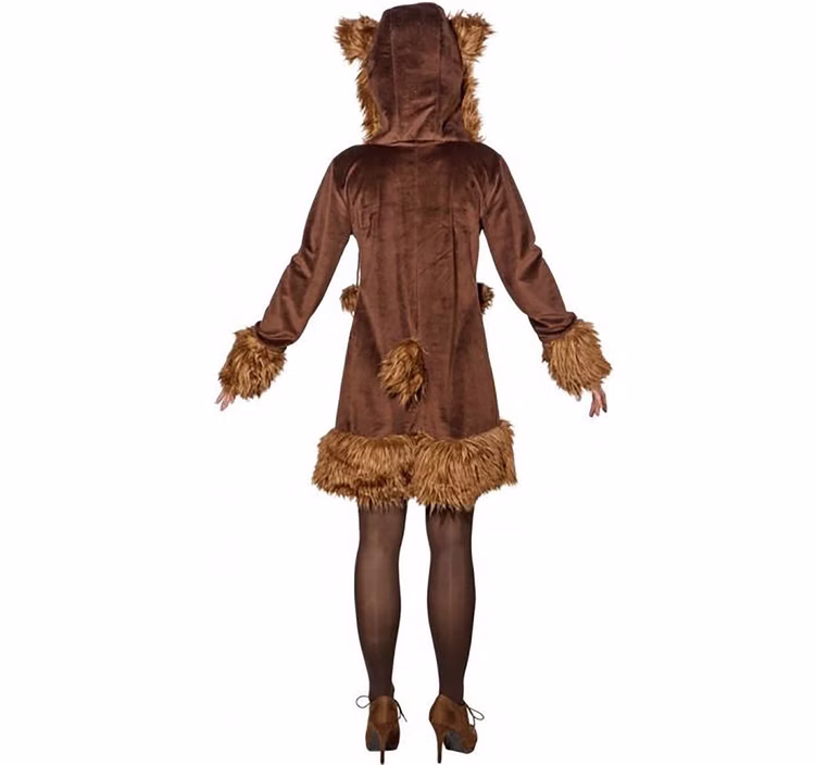 Bär Kostüm Braunbär Kleid für Damen Gr. 36-48 Tier Tierkostüm Waldtier braun Fasching Karneval Mottoparty Bär Kostüm Braunbär Kleid für Damen Gr. 36-48 Tier Tierkostüm Waldtier braun Fasching Karneval Mottoparty