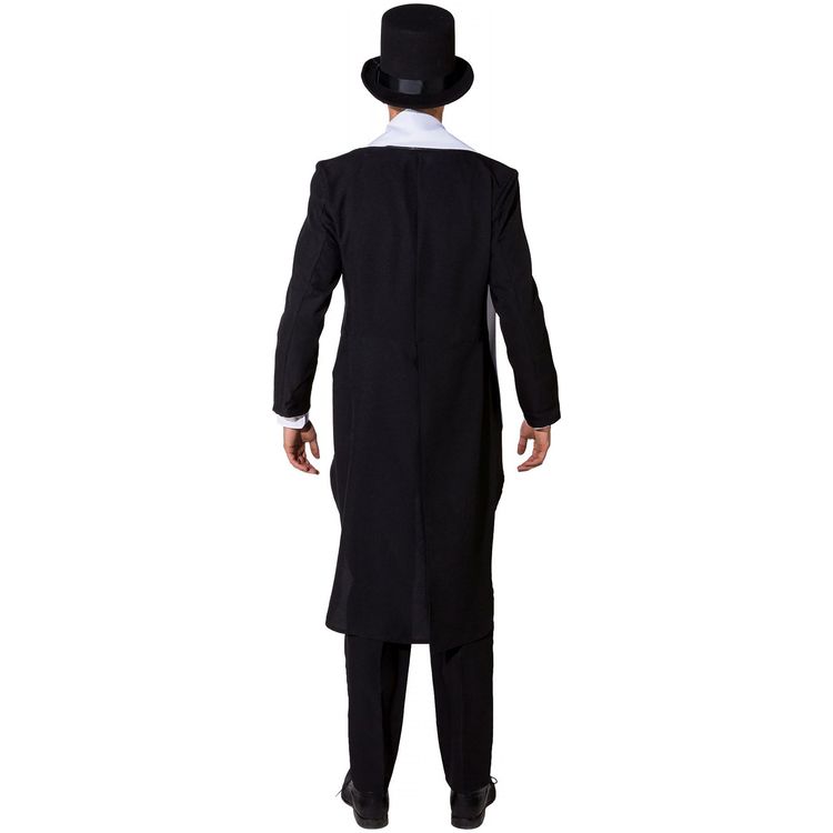 Frack Kostüm mit Satinkragen 20er Jahre für Herren Gr. 48-58 schwarz Charleston Dandy Karneval Fasching Mottoparty