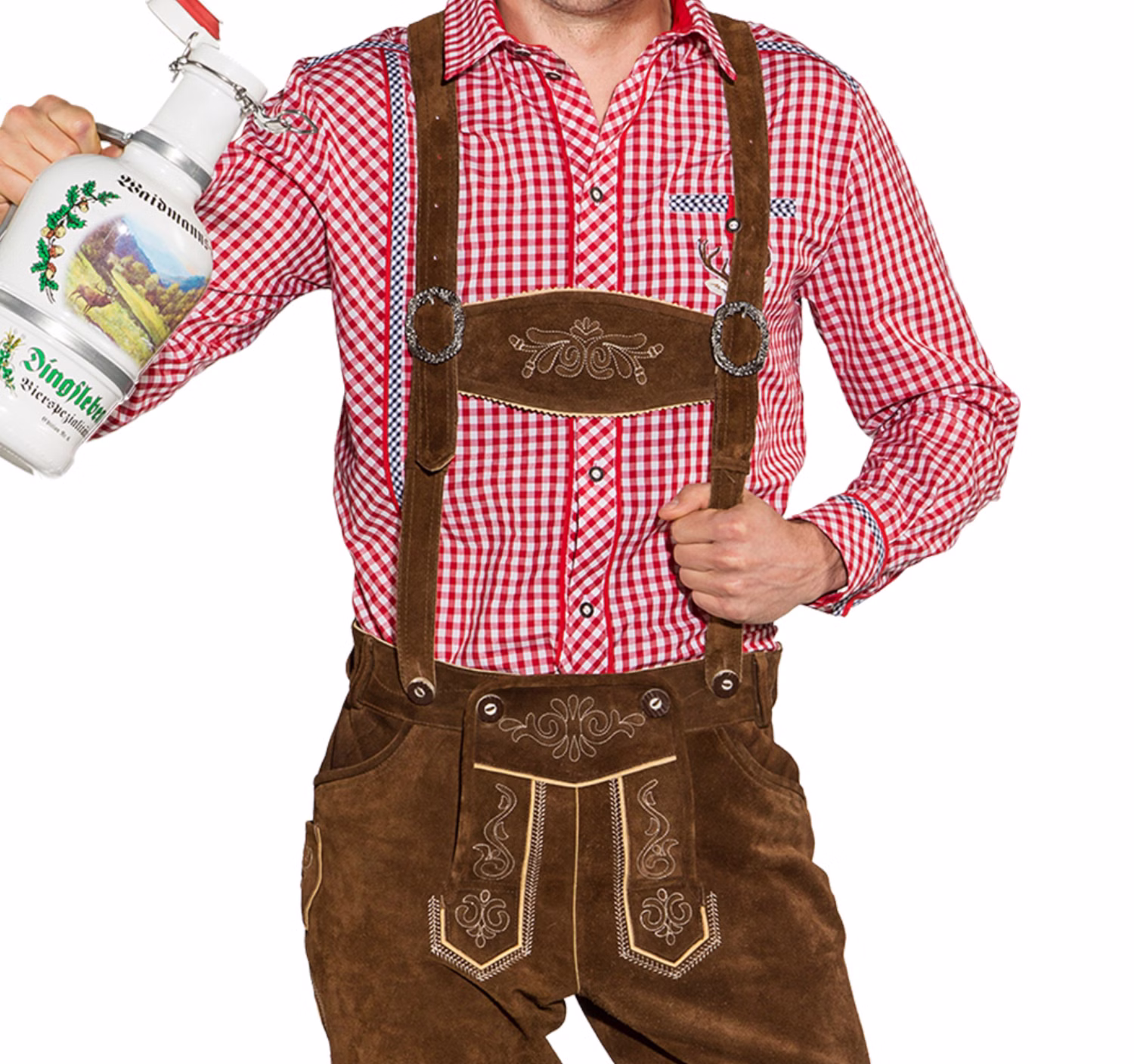 Lederhose brauch echtes Leder für Herren Gr. 50, 54 Tracht Oktoberfest Wiesn-Outfit SALE Fasching Karneval Mottoparty Lederhose brauch echtes Leder für Herren Gr. 50, 54 Tracht Oktoberfest Wiesn-Outfit SALE Fasching Karneval Mottoparty