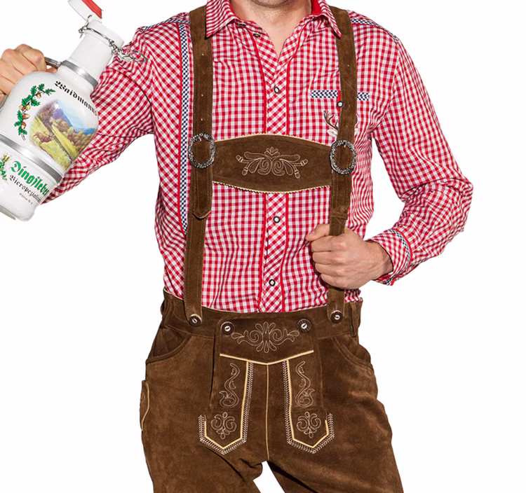 Lederhose brauch echtes Leder für Herren Gr. 50, 54 Tracht Oktoberfest Wiesn-Outfit SALE Fasching Karneval Mottoparty Lederhose brauch echtes Leder für Herren Gr. 50, 54 Tracht Oktoberfest Wiesn-Outfit SALE Fasching Karneval Mottoparty