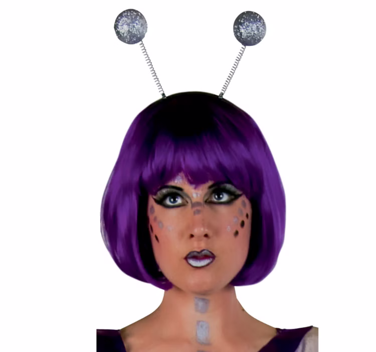 Alien Haarreif Glamour Space mit Antennen silber für Erwachsene Kostüm-Zubehör Karneval Fasching Mottoparty Accessoire Alien Haarreif Glamour Space mit Antennen silber für Erwachsene Kostüm-Zubehör Karneval Fasching Mottoparty Accessoire