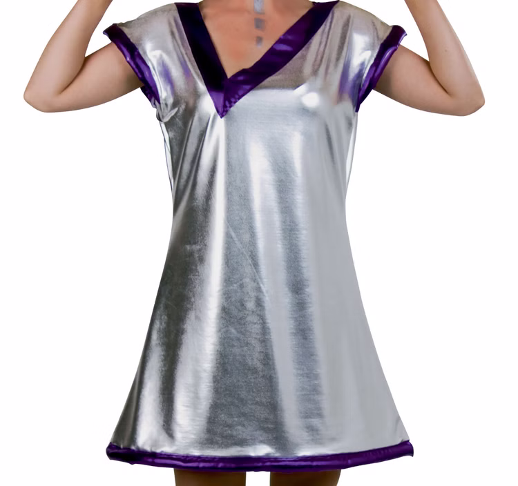Weltraum Kostüm Space Woman Galaxia für Damen Gr. 36-46 Kleid silber lila Fasching Karneval Mottoparty Weltraum Kostüm Space Woman Galaxia für Damen Gr. 36-46 Kleid silber lila Fasching Karneval Mottoparty