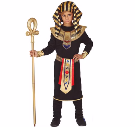 Ägypter Kostüm Pharao Tutanchamun für Kinder 5-12 Jahre schwarz gold König Fasching Karneval Mottoparty Kinderfasching Ägypter Kostüm Pharao Tutanchamun für Kinder 5-12 Jahre schwarz gold König Fasching Karneval Mottoparty Kinderfasching