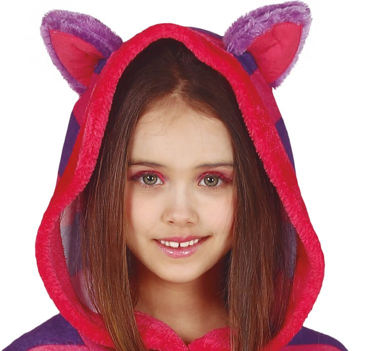 Grinsekatze Kostüm Kleid pink lila für Kinder Grinsekatze Kostüm Katze für Kinder 5-12 Jahre Kleid pink lila Tierkostüm Katzenkostüm Fasching Karneval Mottoparty Kindergeburtstag Filmheld