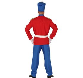 Zinnsoldat Kostüm Nussknacker Soldat für Herren Gr. 48-54 Uniform rot blau Märchen Fasching Karneval