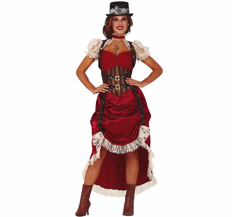 Steampunk Kostüm Western Lady Senta für Damen Gr. L Kleid Karneval Paarkostüm Fasching Mottoparty Steampunk Kostüm Western Lady Senta für Damen Gr. L Kleid Karneval Paarkostüm Fasching Mottoparty