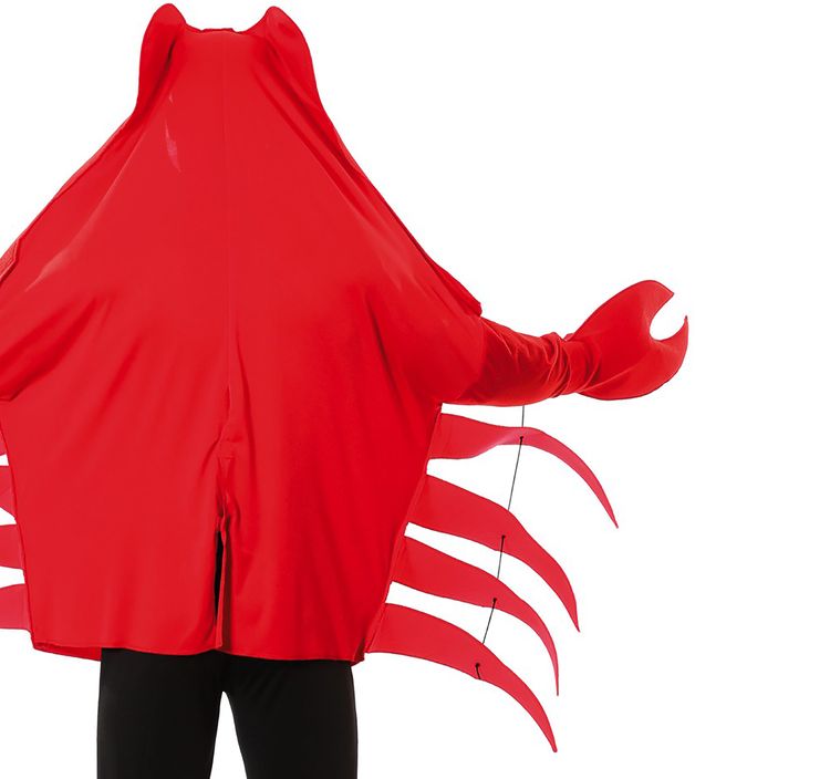 Krebs Kostüm Mr. Crabs Krabbe für Herren Gr. 52-54 rot Tier Tierkostüm Meerestier Fasching Karneval Mottoparty