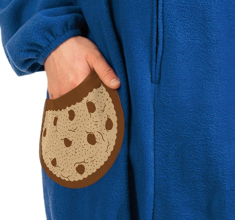 Keksmonster Kostüm blaues Monster liebt Kekskrümel für Erwachsene Keksmonster Kostüm blaues Monster liebt Kekskrümel für Erwachsene Overall blau Fasching Karneval Mottoparty Paarkostüm