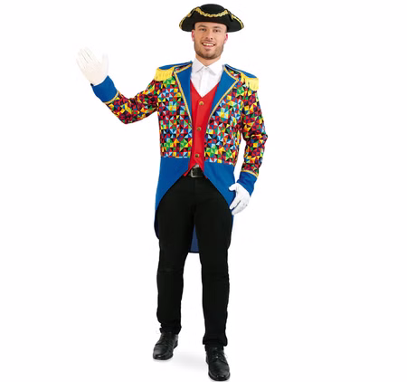 Herren Kostüm Uniform Garde Frack Jacke bunt Paarkostüm Fasching Karneval Herren Kostüm Uniform Garde Frack Jacke bunt Paarkostüm Fasching Karneval