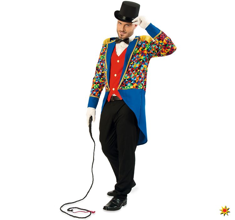 Herren Kostüm Uniform Garde Frack Jacke bunt Paarkostüm Fasching Karneval