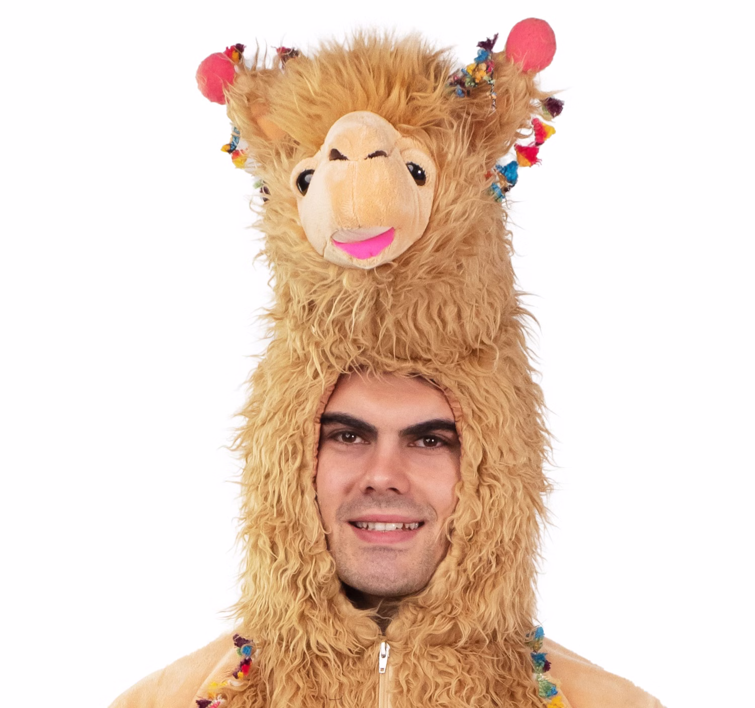 Alpaka Kostüm Lama Alex für Erwachsene Onesize Unisex Tier braun Damen Herren Fasching Karneval Mottoparty Paarkostüm Alpaka Kostüm Lama Alex für Erwachsene Onesize Unisex Tier braun Damen Herren Fasching Karneval Mottoparty Paarkostüm