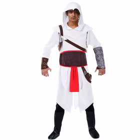 Assassins Creed Kostüm Altair deluxe für Herren Gr. M-XL weiß Computerspiel SALE Mittelalter Fasching Karneval Mottoparty Assassins Creed Kostüm Altair deluxe für Herren Gr. M-XL weiß Computerspiel SALE Mittelalter Fasching Karneval Mottoparty