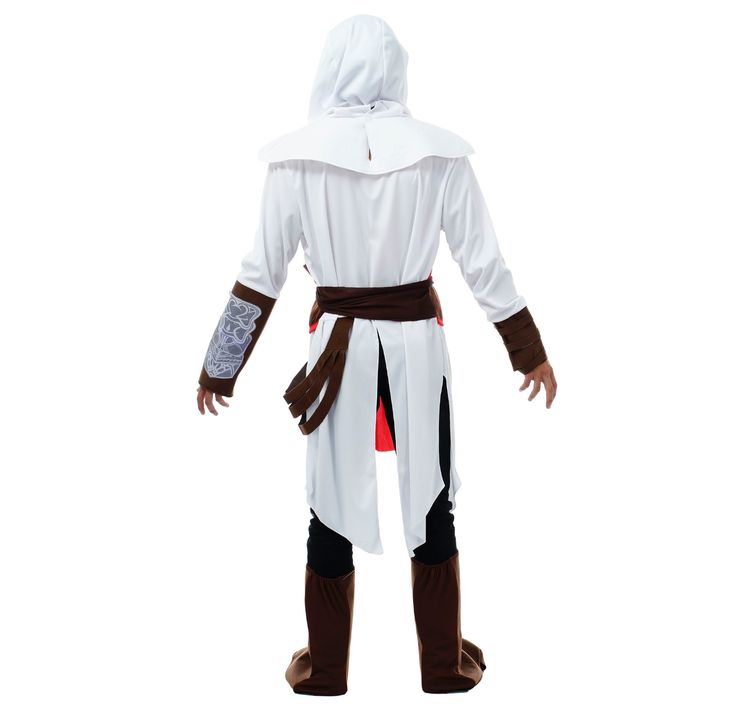 Assassins Creed Kostüm Altair deluxe für Herren Gr. M-XL weiß Computerspiel SALE Mittelalter Fasching Karneval Mottoparty