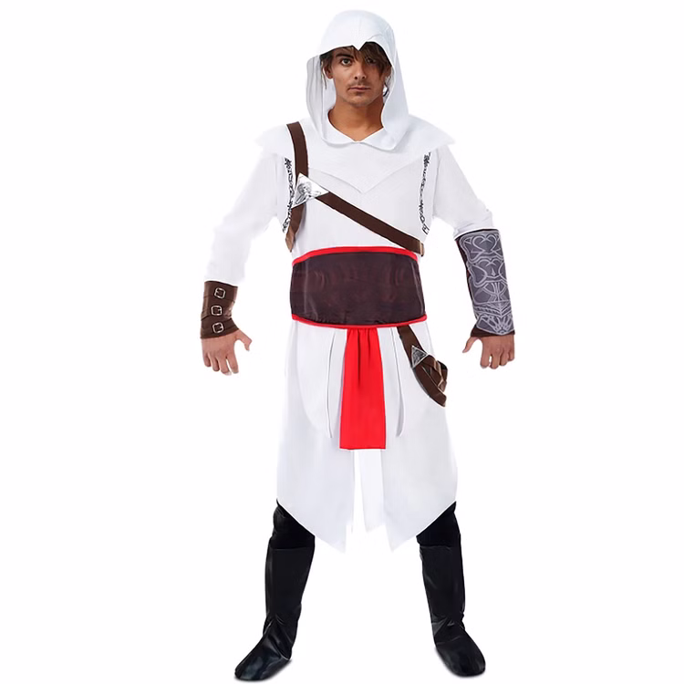 Assassins Creed Kostüm Altair deluxe für Herren Gr. M-XL weiß Computerspiel SALE Mittelalter Fasching Karneval Mottoparty Assassins Creed Kostüm Altair deluxe für Herren Gr. M-XL weiß Computerspiel SALE Mittelalter Fasching Karneval Mottoparty