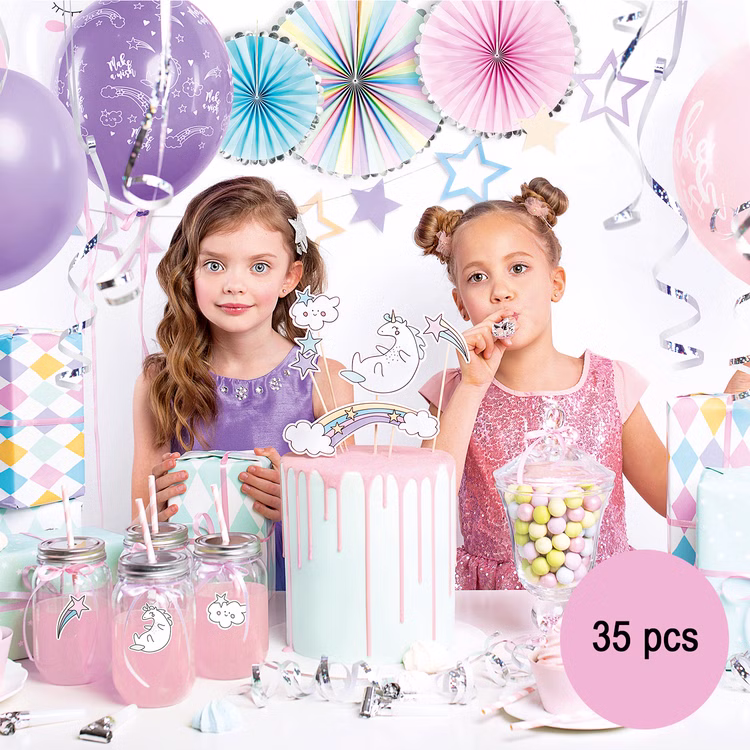 Einhorn Party Set Kinder Geburtstag 35-tlg. Tischdeko SALE Party-Deko Unicorn-Party Mädchen Kindergeburtstag Fasching Karneval Mottoparty Einhorn Party Set Kinder Geburtstag 35-tlg. Tischdeko SALE Party-Deko Unicorn-Party Mädchen Kindergeburtstag Fasching Karneval Mottoparty