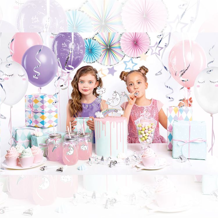 Einhorn Party Set für Kinder Geburtstag 35-tlg. Tischdeko Party-Deko Einhorn Party Set Kinder Geburtstag 35-tlg. Tischdeko SALE Party-Deko Unicorn-Party Mädchen Kindergeburtstag Fasching Karneval Mottoparty