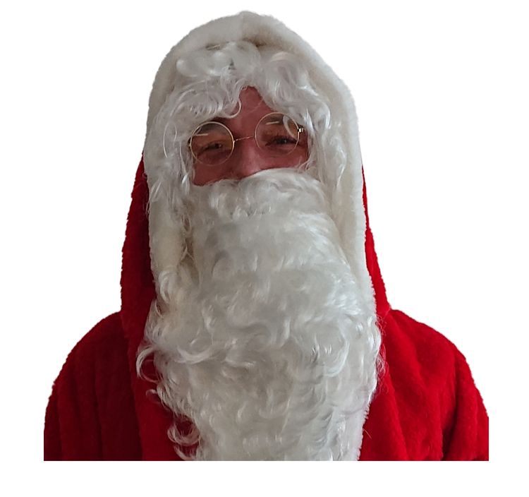 Deluxe Weihnachtsmann Kostüm Zubehör Set 7-tlg. Nikolaus Weihnachten Heiligabend Weihnachtsfeier