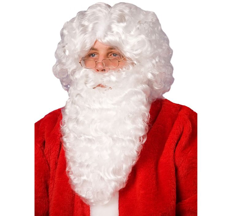 Deluxe Weihnachtsmann Kostüm Zubehör Set 7-tlg. Nikolaus Weihnachten Heiligabend Weihnachtsfeier