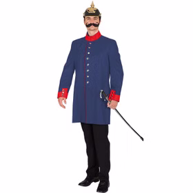 Preußen Kostüm Kaiser Wilhelm mit Pickelhaube deluxe für Herren Gr. 52-58 blau Fasching Karneval Mottoparty Preußen Kostüm Kaiser Wilhelm mit Pickelhaube deluxe für Herren Gr. 52-58 blau Fasching Karneval Mottoparty