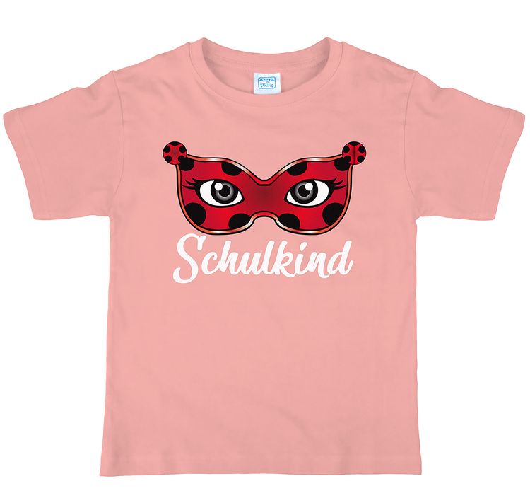 Kinder T-Shirt Schulkind Marienkäfer Ladybug mit Wunschname Kinder T-Shirt Schulkind Marienkäfer Ladybug mit Wunschname Schuleingang Geschenk Zuckerztüte Mädchen