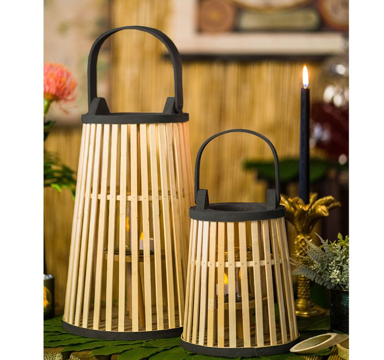 Große Bambus Laterne Holz Zylinder Gartenlaterne Windlicht Deko Große Bambus Laterne Holz Zylinder Gartenlaterne Windlicht Deko Hochzeit Feier Geburtstag Kerzenhalter