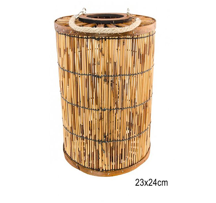 Tropical Bambus Laterne Gartenlaterne Party Deko Windlicht Holz Tropical Bambus Laterne Gartenlaterne Party Deko Windlicht Holz Sommer Feier Mottoparty Beachparty