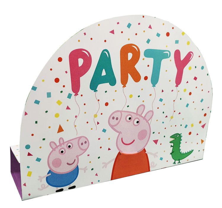 Peppa Wutz Party-Set Kindergeburtstag Peppa Pig 49-tlg. Party-Deko Peppa Wutz Party-Set Kindergeburtstag Peppa Pig Pappgeschirr 49-tlg. Luftballons Geburtstag Mottoparty Party-Zubehör Tischdeko