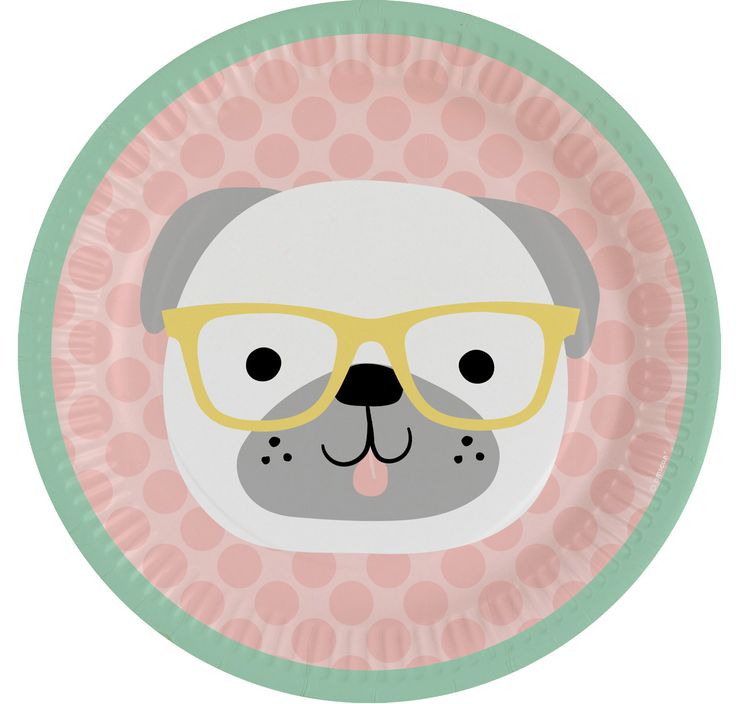 Hello Pets Teller Hund Katze Pastellfarben 8 Stück Party-Deko Hello Pets Teller Hund Katze Pastellfarben 8 Stück Party-Deko