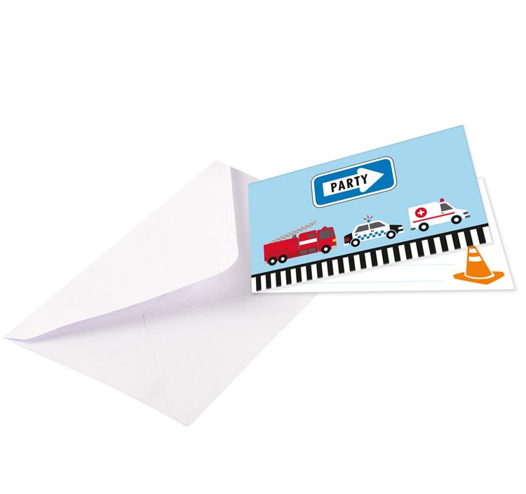 Darstellung des gesamten 60-teiligen Sets inklusive Geschirr, Deko und Zubehör für einen Kindergeburtstag.