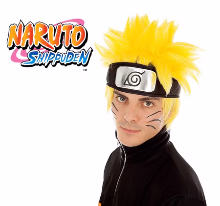 Kinder und Herren Naruto Shippuden Perücke gelb Anime Manga Kostüm-Zubehör Fasching Karneval Mottoparty Kinder und Herren Naruto Shippuden Perücke gelb Anime Manga Kostüm-Zubehör Fasching Karneval Mottoparty