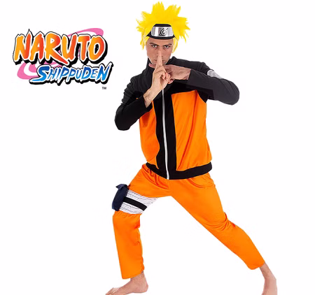 Herren Kostüm Naruto Shippuden inkl. Perücke Lizenzkostüm Anime Manga Fasching Karneval Herren Kostüm Naruto Shippuden inkl. Perücke Lizenzkostüm Anime Manga Fasching Karneval