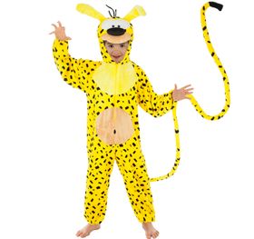 Unisex Kinder Kostüm Marsupilami Comicheld Tierkostüm Fantasie Fabeltier Fasching Karneval