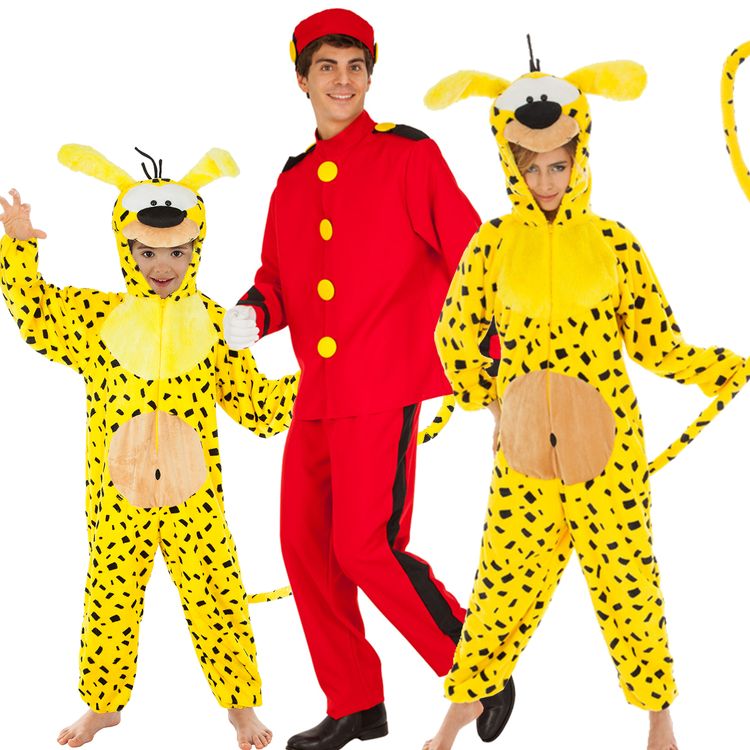 Marsupilami Kostüm für Kinder Unisex Kinder Kostüm Marsupilami Comicheld Tierkostüm Fantasie Fabeltier Fasching Karneval