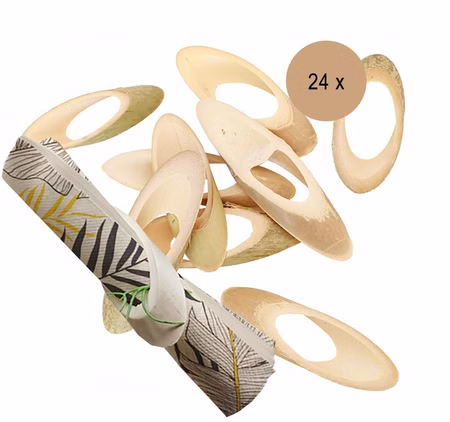 Party-Deko Serviettenhalter oval Holz Tropical 12 Stück Geburtstag Hochzeit Party-Deko Serviettenhalter oval Holz Tropical 12 Stück Geburtstag Hochzeit