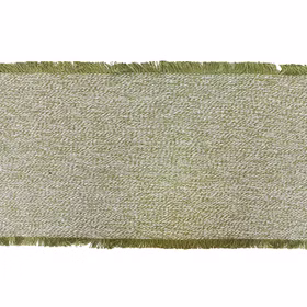 Deko Tischläufer grün meliert mit dunkelgrünen Fransen Fransen-Tischläufer Ostern Gras grüne Wiese 30 cm x 3 m Deko Tisch-Deko Dekoration Osterfest Frühlingsanfang Party-Deko