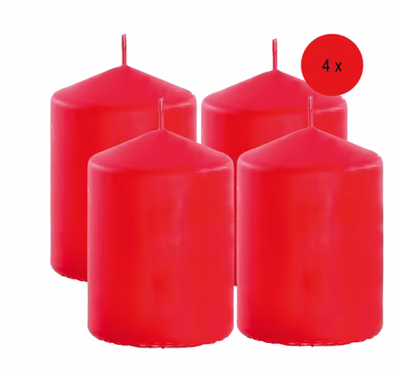 4 Adventskerzen Rot Stumpenkerzen Adventskranz 10x6cm 28h Farbauswahl Deko Tischdeko Weihnachten 4 Adventskerzen Rot Stumpenkerzen Adventskranz 10x6cm 28h Farbauswahl Deko Tischdeko Weihnachten