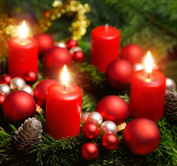 4 Adventskerzen Stumpenkerzen Adventskranz 10x6cm 28h Farbauswahl Deko Tischdeko Weihnachten