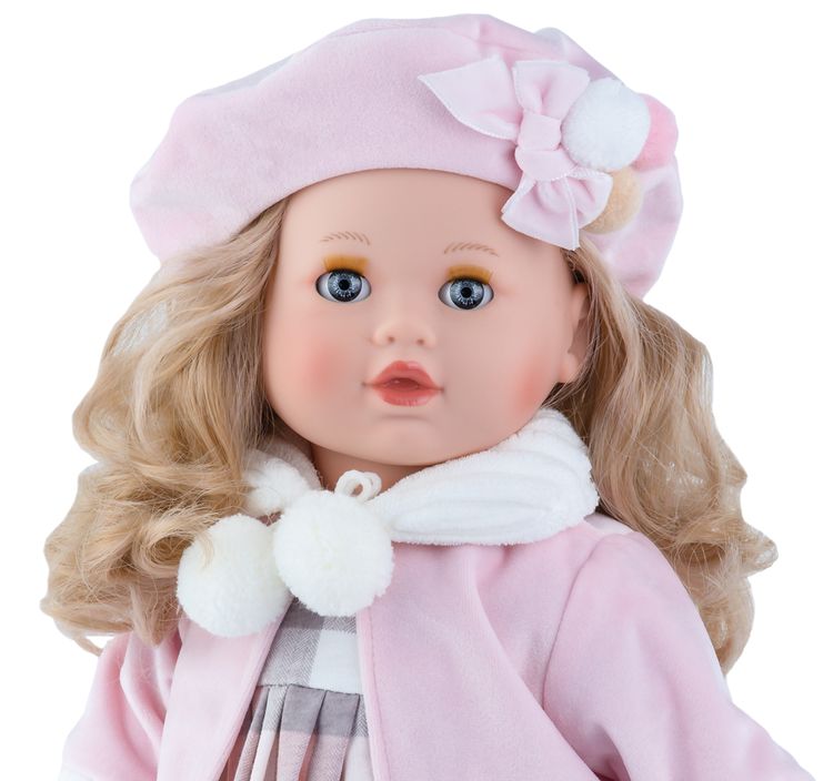 Puppe Annabell Mädchen 42 cm mit langen Haaren Schlafaugen Puppenkleid Spielzeug Geschenk