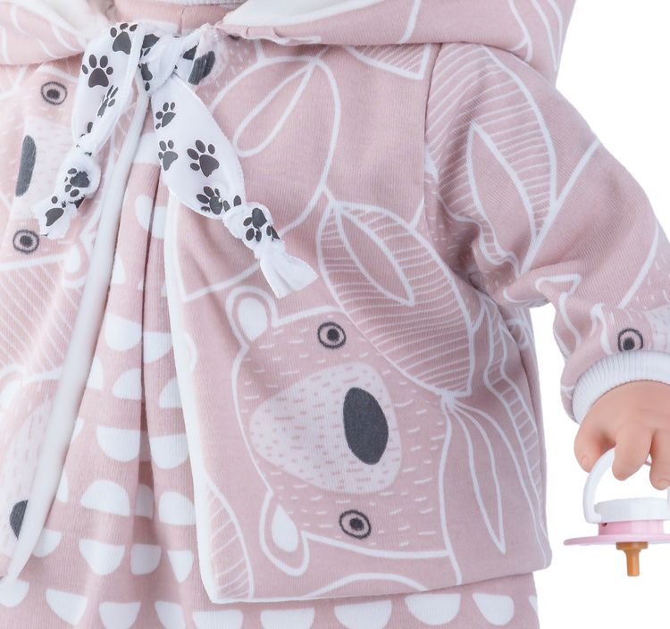 Puppe Alina Mädchen 45 cm mit Haare & Schnuller Puppe Alina Mädchen 45 cm mit Haare Schlafaugen & Schnuller Puppenkleidung Spielzeug Geschenk