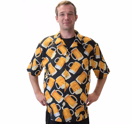 Herren Hawaiihemd Bier Kostüm Gr. 50-58 Oktoberfest JGA Männertag Fasching Freizeithemd Mottoparty Bierhemd Hemd mit Biermotiv Herren Hawaiihemd Bier Kostüm Gr. 50-58 Oktoberfest JGA Männertag Fasching Freizeithemd Mottoparty Bierhemd Hemd mit Biermotiv