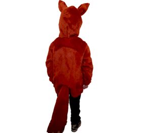 Unisex Kinder Kostüm Fuchs Fido mit Fuchsschwanz Tierkostüm Fasching Karneval Kinderfasching