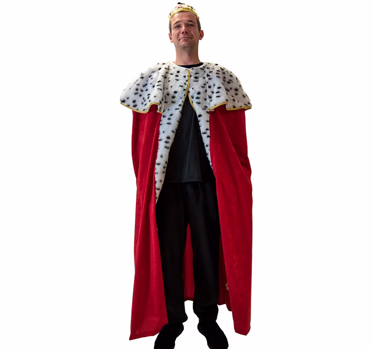 Herren Königsumhang rot langer Königsmantel deluxe 140 cm in Hermelinoptik Fasching Karneval Heilige Drei Könige Krippenspiel Mottoparty Herren Königsumhang rot langer Königsmantel deluxe 140 cm in Hermelinoptik Fasching Karneval Heilige Drei Könige Krippenspiel Mottoparty
