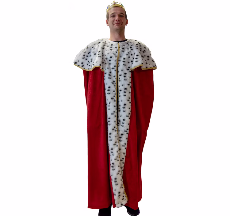 Herren Königsumhang rot langer Königsmantel deluxe 140 cm in Hermelinoptik Fasching Karneval Heilige Drei Könige Krippenspiel Mottoparty Herren Königsumhang rot langer Königsmantel deluxe 140 cm in Hermelinoptik Fasching Karneval Heilige Drei Könige Krippenspiel Mottoparty
