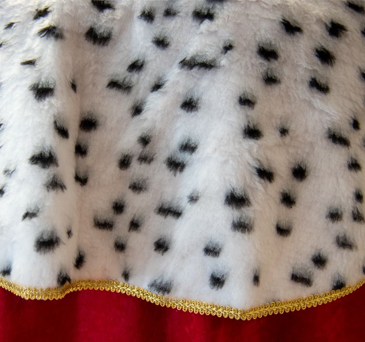 Krippenspiel Königsumhang rot langer Königsmantel deluxe in Hermelinoptik Herren Königsumhang rot langer Königsmantel deluxe 140 cm in Hermelinoptik Fasching Karneval Heilige Drei Könige Krippenspiel Mottoparty
